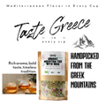Image 5 for APSOGO Organic Greek Mountain Tea with Rose - Loose Leaf Herbal Tea from Greece - 50g