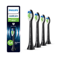 Image 1 for Sonicare Optimal White 4 pack Black brush heads