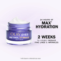 Image 4 for Retinol 24 MAX Night Eye Cream, Anti Aging Skincare for Dark Circles, 15ml