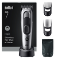 Image 3 for Braun Hair Clipper Series 7, +5 Styling Tools, Lifetime Sharp Blade, 17 Lengths, HC7590, Grey