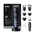 Image 1 for Braun Beard Trimmer Series 7, +10 Barbering Tools, 40 Lengths, ProBlade, BT7540, Blue