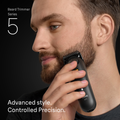Image 5 for Braun Beard Trimmer Series 5, +8 Styling Tools, 40 Lengths, Sharp Blade, BT5560, Black