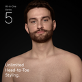 Image 3 for Braun All-in-One Kit Series 5, 7in1 Grooming, Sharp Blade, Body Trim, AIO5520, Grey