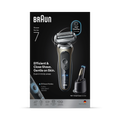 Image 1 for Braun Electric Shaver, Series 7, With SmartCare Center, EasyClick Attachments, 72-C7650cc, Gold