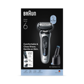 Image 2 for Braun Series 6 Electric Shaver, SmartCare Center, +2 Attachments, 62-S7650CC, Silver