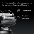 Image 5 for Braun Series 6 Electric Shaver, SmartCare Center, +2 Attachments, 62-S7650CC, Silver