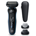 Image 2 for Braun Series 5 Electric Shaver, Up to 50 min, +2 Attachments, 52-B1650S, Blue
