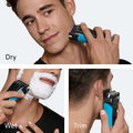 Image 5 for Braun Series 3+ Electric Shaver, Precision Trimmer, Wet & Dry, 3040S, Blue