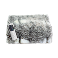 Image 2 for Hygge Days Luxury Faux Fur Warming Throw - Fallow Deer Print