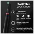 Image 5 for Oral-B Pro Series 3 Black Electric Toothbrush with Flora Travel Case