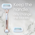 Image 5 for Deluxe Smooth Sensitive Rose Gold Handle + 8 Blades