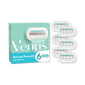 Image 2 for Gillette Venus Deluxe Smooth Sensitive Women's Razor Blade Refills, Pack of 6, 5 blades for a longer-lasting smooth shave