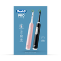 Image 1 for Oral-B Pro Series 1 Pink & Black Electric Toothbrushes, Designed By Braun