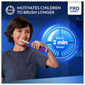 Image 5 for Oral-B Pro Junior Purple Electric Toothbrush,  For Ages 6+