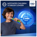 Image 5 for Oral-B Pro Junior Green Electric Toothbrush,  For Ages 6+