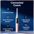 Image 4 for Oral-B iO 6 Electric Toothbrush, Pink, 1 Brush Head, Premium Travel Case