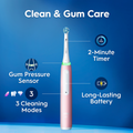 Image 5 for Oral-B iO 3 Electric Toothbrush, Pink, 1 Brush Head, Travel Case