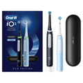 Image 2 for Oral-B iO 3 Electric Toothbrush, 2-Pack, Black & Blue, 2 Brush Heads, Travel Case