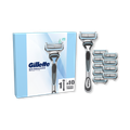 Image 2 for SkinGuard Sensitive  Men’s Razor, 1 Handle, 10 Blade Refills
