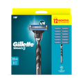 Image 1 for UEFA Champions League Special Edition Mach3 Razor for Men, 1 Gillette Razor, 12 Refills