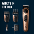 Image 4 for King C. Gillette Men's Beard Trimmer PRO Gift Set With Precision Wheel, Wash and Balm