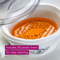Image 3 for Paraffin Wax Refills - Pack of 2 x 450g paraffin wax (orange scented) and 30 plastic liners