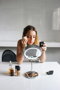 Image 2 for Cosmetics Illuminated Mirror with 18 LED