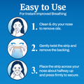 Image 5 for Nose Strips - Nasal Harmony for Breathing - 32 Strips, Hypoallergenic, Third-party Tested