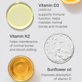 Image 4 for Vitamin D3 Drops 4000IU with Vitamin K2 25mcg Orange Flavour 30ml