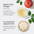 Image 4 for Apple Cider Vinegar with Mother Raw 1800mg 90 Capsules
