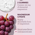 Image 4 for Magnesium 150mg Grape Flavour 60 Gummies