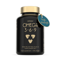 Image 1 for Omega 3-6-9 3000mg 90 Softgels with Premium Fish Oil, Flaxseed & Sunflower Oil