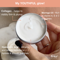 Image 4 for My YOUTHFUL glow! Collagen & Moringa Oil Face Moisturiser Day Cream. 50ml