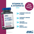 Image 3 for Vitamin D3 & Vitamin K2 Capsules (60 Capsules)