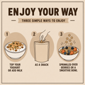 Image 3 for Go Low Glorious Granola Original, Low sugar & Keto, Gluten free 240g