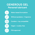 Image 3 for Generous Gel Water-Based and pH-balanced Lubricant 60ml
