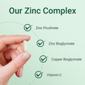 Image 4 for Zinc Complex with Copper & Vitamin C 30 Capsules