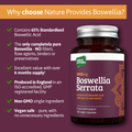 Image 2 for Boswellia Serrata (2000mg) 5:1 Extract | 65% Boswellic Acid 180 Capsules