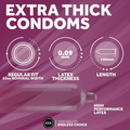 Image 5 for Extra Thick Condoms Vegan Extra Protection 12 Pack