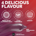 Image 5 for Mixed Flavoured Condoms Vegan 4 Flavours 48 Pack