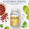 Image 3 for L-Glutamine, Post-Workout & Amino Acid Support - 100 Vegan Capsules