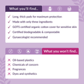 Image 3 for Maxi Pads without wings 12 Count | Super Absorbency | Pack of 1
