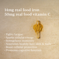 Image 3 for True Food® Botanical Iron 14mg Iron & 50mg Vitamin C - Plant-Based - 30 Vegan Capsules