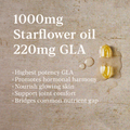 Image 3 for True Food® Starflower Oil - 1000mg With 220mg GLA - 30 Capsules