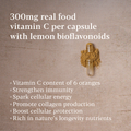 Image 3 for True Food® Vitamin C - 300mg Natural Source Vitamin C - 30 Vegan Capsules