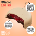 Image 2 for No Added Sugar Cookies Strawberry and Peanut Cream Coating 100g