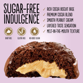 Image 3 for No Added Sugar Cocoa Cookies Peanut Filling Half Coated Milk Chocolate 110g