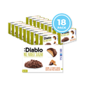 Image 1 for No Added Sugar Milk Chocolate Coated Cookies Caramel and Peanut 100g Pack of 18