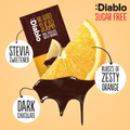 Image 3 for No Added Sugar Dark Chocolate Bar Orange 75g Pack of 6
