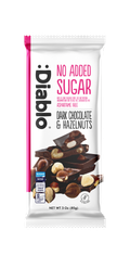 Image 2 for No Added Sugar Dark Chocolate Bar Hazelnuts 85g Pack of 8